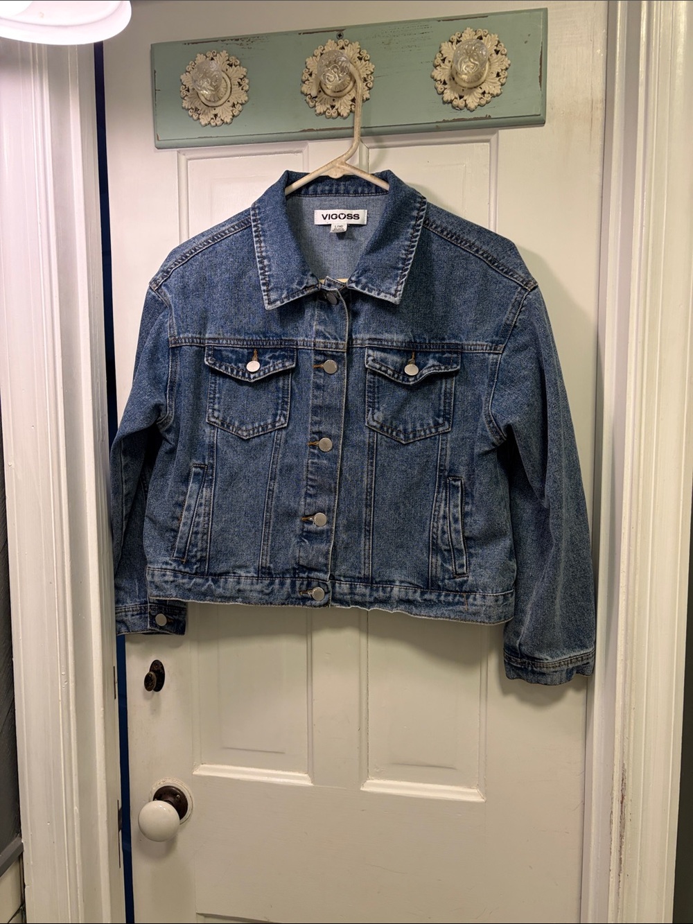 Vigoss Medium Blue Denim Trucker Jacket